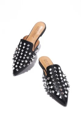 Cape Robbin Womens Black Studded Mule Size 8 - Image 1 of 4
