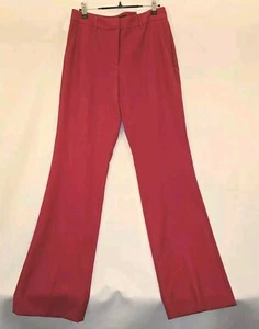 WHBM Womens Pants 6 Red Trouser Bootcut Stretch Smart Casual Business Office NWT - Picture 1 of 16