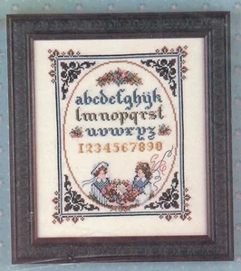 Serendipity Lavendel & Spitze Kreuzstichmuster Muster L&L1 Kinder Blumen - Bild 1 von 2