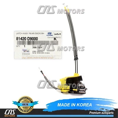 ⭐GENUINE⭐ REAR Door Lock Actuator RIGHT for 2017-2022 Kia Sportage 81420D9000 Foto 1 de 4