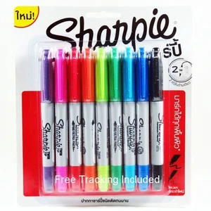 Sharpie marcador surtido punta doble paquete permanente de 9 fino ultrafino - Imagen 1 de 3