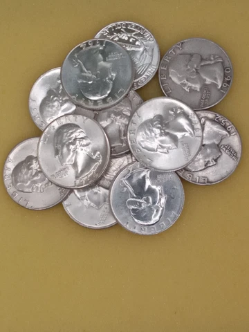 WASHINGTON SILVER QUARTERS, 90% SILVER  , PRE 1964, RANDOM YEAR, CHOOSE QUANTITY Cover