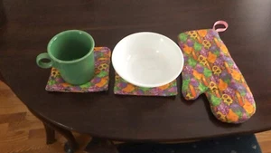 Handmade Easter oven mitt set-5 Items-Bowl & Cup Not Included - Picture 1 of 1