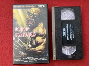 BLOOD BUSTERS VERY RARE GERMAN VINTAGE VHS VIDEO TESTED HORROR MARIANA HILL - Imagen 1 de 5