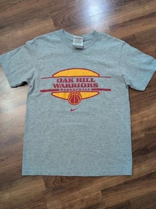 Oak Hill Academy Basketball Youth Small Nike Gray Short Sleeve Tee Just Do It - Picture 1 of 4