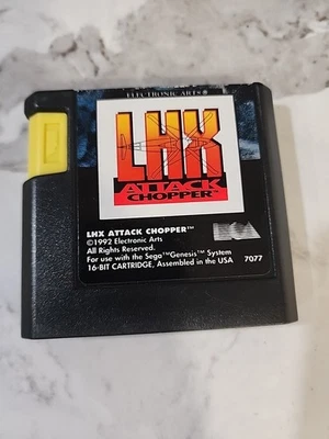 LHX Attack Chopper (Sega Genesis, 1992) Electronic Arts Cartridge Only - Tested! - Image 1 of 2