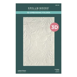 Spellbinders Lemon Fresco 3D Embossing Folder from the La Dolce Vita Collection - Picture 1 of 4