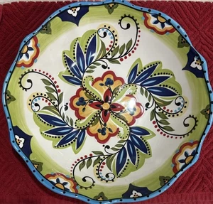 Lifestyle España Bocca Cuenco para Servir Borde Festoneado 11" x 3" Plato Multicolor - Imagen 1 de 9