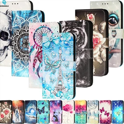 For ZTE Blade A56 Pro A56 A36 A76 Painted Pattern Flip Wallet Stand Phone Cover - Image 1 of 4