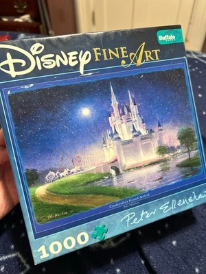 Quebra-cabeça Disney Fine Art 1000 peças Cinderella's Grand Arrival - Imagem 1 de 2