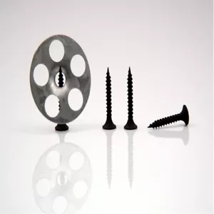 Marmox Wedi Fliesenunterlage Plattenschrauben & Unterlegscheiben schwarz Kunststoff 25 mm Schrauben - Bild 1 von 12
