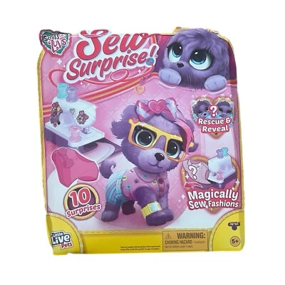 Peluche Little Live Pets Scruff-a-Luvs Coser Sorpresa Moda-Rescate y Revelación-Púrpura Foto 1 de 4