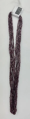 2 Half Hanks of 10/0 2 Cut Silver Lined Seed Beads - Deep Purple - Image 1 of 2