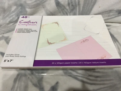 Crafters Companion- Card Luxury Insert Pad - 5"x7" New 778237 - Image 1 of 4