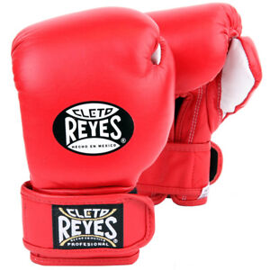 Cleto Reyes Youth Hook and Loop Boxing Gloves - Red