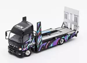 CR GCD 1:64 HKS Fuso Fighter Mk2 Double Deck Tow Model Diecast Metal Car - Picture 1 of 3