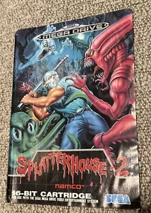 Splatterhouse 2. Sega Mega Drive. Original Inlay Only. Lots More For Sale π - Picture 1 of 2