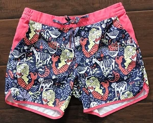 Columbia Shorts Girls Sz Large 14/16 Omni Shade Under The Sea Print Beach  - Picture 1 of 4