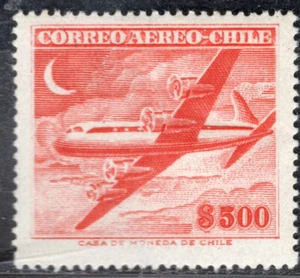 CHILE 1956/60 BRIEFMARKE SOFICH # 576 OHNE WMK POSTFRISCH LUFTFAHRT - Bild 1 von 1