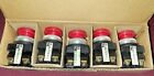 NEW  (5) TEC TOKYO ELECTRIC BS-1032B-11 RED PUSH BUTTON CONTROL SWITCH