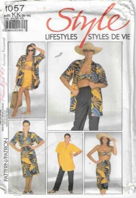A44 STYLE 1057: MIX & MATCH SIZE 8-14 SEWING PATTERN - Image 1 of 2