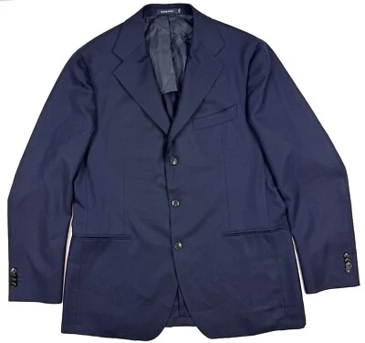 Suitsupply Casaco Esportivo Masculino 44R Vitale Barberis Canonico Punho de Lã Cirurgião Azul Marinho - Imagem 1 de 4