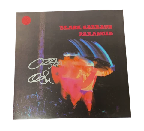 OZZY OSBOURNE SIGNED BLACK SABBATH PARANOID ALBUM VINYL LP AUTO BECKETT BAS 2 Cover