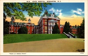 STATE HOSPITAL Morganton, Carolina del Norte Carolina del Norte lino postal sin usar - Imagen 1 de 2