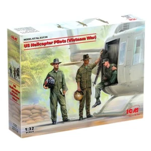 ICM 32114 Kit Modelo Plástico 1:32 US Helicóptero Pilotos (Guerra de Vietnam) Kits Modelo - Imagen 1 de 9