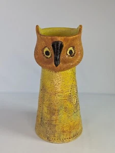 Vintage Bitossi OWL Vase 10.25" Rosenthal Netter Aldo Londi Italy Pottery - Picture 1 of 19