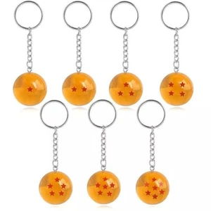 Dragon Cosplay 3D Star Ball Pendant Keychain 1-7 Stars Keychain - Picture 1 of 1