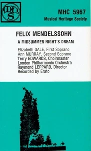 Cassette Tape - Raymond Leppard - Mendelssohn A Midsummer Night's Dream MHS - Picture 1 of 2