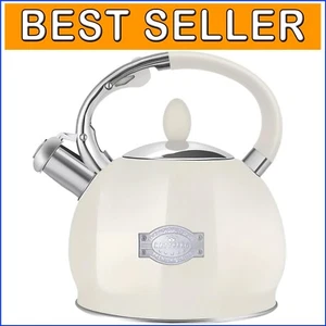Modern Kitchen Essential: Whistling Tea Kettle, 2.64 Quart Stainless Steel - Picture 1 of 9