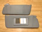 2004-2008 Ford F150 Xlt Right & Left Side Sun Visors Grey In Color W/ Mirror Oem
