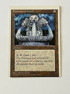 Fountain of Youth *Mis-Cut* Misprint MTG Chronicles Common LP x1 - Magic Card - Picture 1 of 2