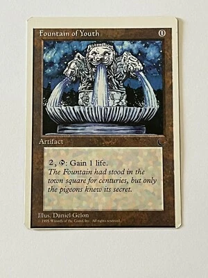 Fountain of Youth *Mis-Cut* Misprint MTG Chronicles Common LP x1 - Magic Card - Image 1 of 2