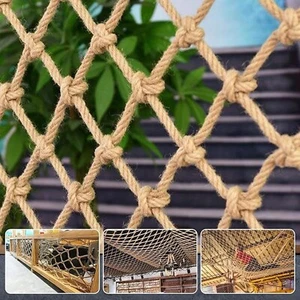Tongmo Climbing Cargo Net, 6.6' X 9.8' Hemp Rope Climbing Net,Kids Safety Net... - Picture 1 of 7