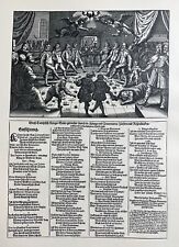 Flugblatt - Allegorie 1643 - Kriegsbalett - Dreißigjähriger Krieg - Spottblatt
