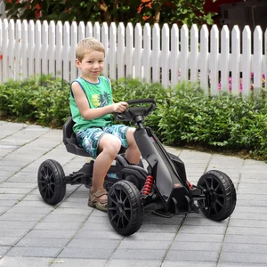 Go Kart pour Enfant avec Siège Réglable pour 3-8 Ans, Noir - Photo 1 sur 11