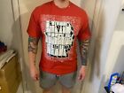 LRG Men Red Graphic T-Shirt Size Large