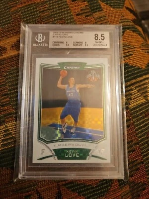 2008 Bowman Chrome Kevin Love XFractor #115 PSA 8.5 #299 Timberwolves RC - Image 1 of 4