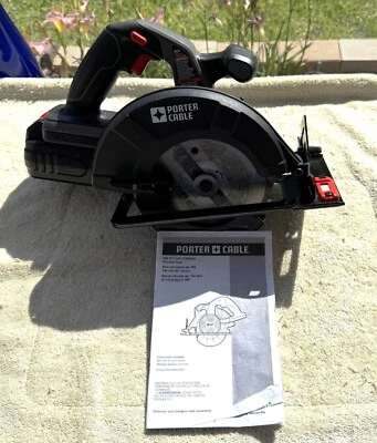 CABLE PORTER SIERRA CIRCULAR 18V 6-1/2 PULGADAS MODELO NO. PC186CS + BATERÍA + MANUAL Foto 1 de 4