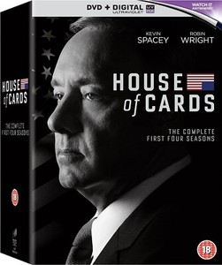 HOUSE OF CARDS COMPLETE SERIES 1-4 DVD ALL SEASON 1 2 3 4 Original UK Release R2