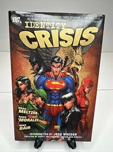 Identity Crisis Brad Meltzer Hard Cover w Dust Jacket DC Comics batman - Picture 1 of 5