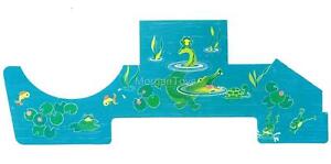 FISHER-PRICE  Little People #993 Castle MOAT Replacement Litho - Sticker Decal