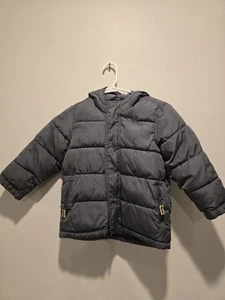 Boy's Gray Puffer Winter Jacket Size 5T, Old Navy - Picture 1 of 3
