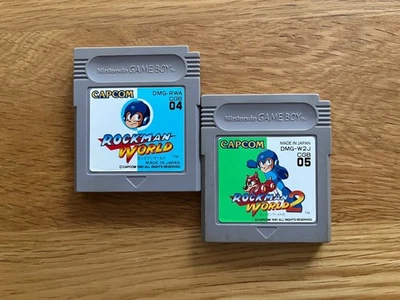 X2 Games! Rockman World 1 & 2 Japan Game Boy GameBoy Japan Capcom Mega Man - Image 1 of 4
