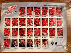 2007-08 DETROIT RED WINGS Hockeytown Posters (2) Team Photos Chelios Holmstrom - Picture 1 of 17