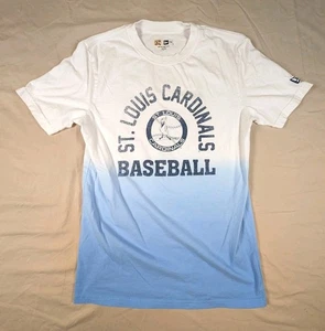 St Louis Cardinals Pequeña Ombre Tinte por Inmersión Béisbol Nueva Era MLB Camiseta Azul Blanco  - Imagen 1 de 8