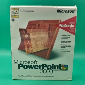 Microsoft PowerPoint 2000 Standard CD-ROM Special Upgrade Price for Windows BOX - Picture 1 of 4
